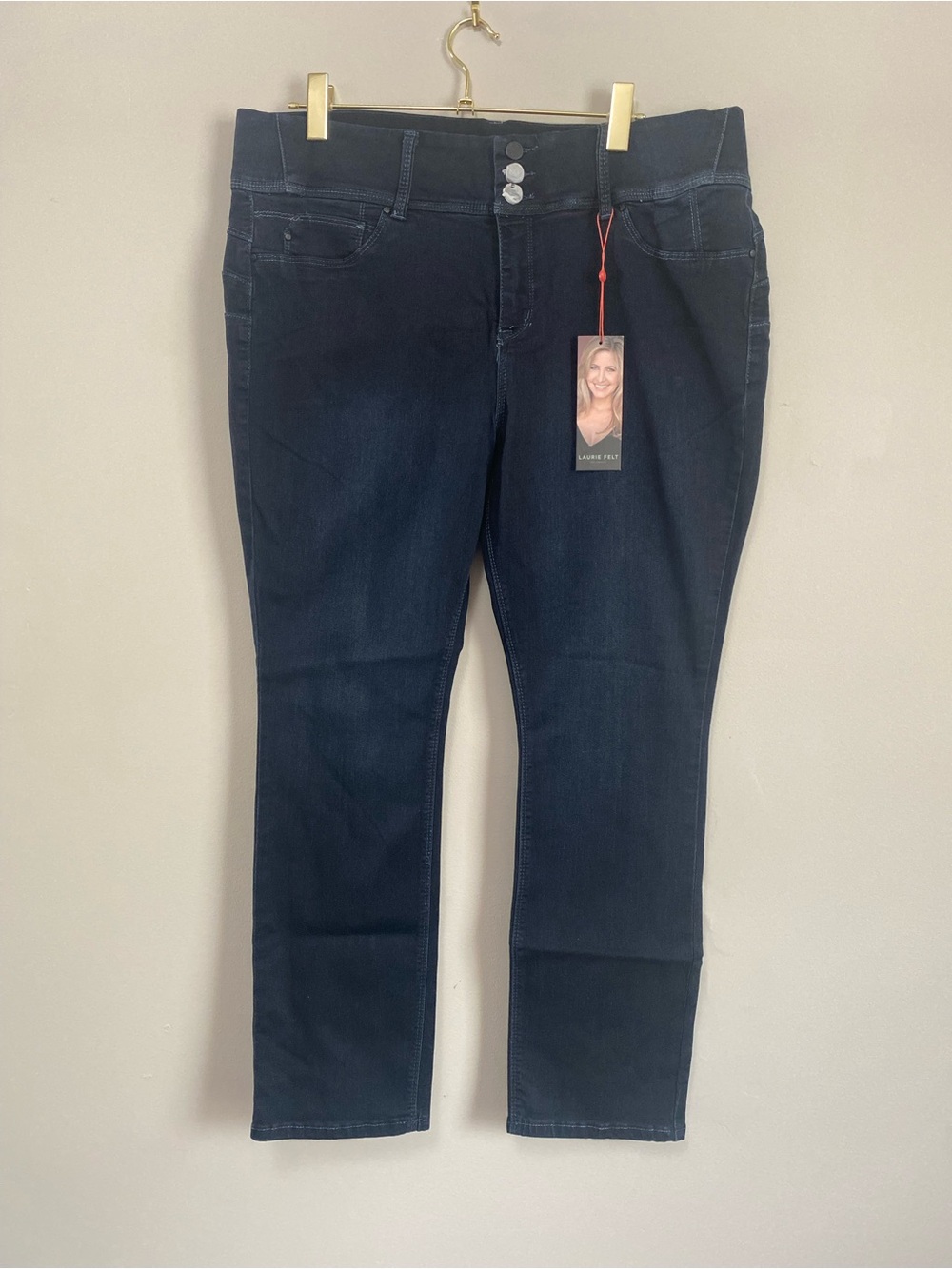 Laurie Felt Jeans 1XP Straight High Rise Casual Classic Minimalist Festival NWT